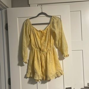 Tularosa floral lace romper from revolve, never worn!